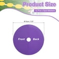 thumbnail image 2 of Spot Markers 6 Inch, 12 Pcs Non-Slip Floor Dots Agility Markers Flat Field Cones Poly Dot with Hole, Purple, 2 of 7