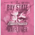 thumbnail image 2 of Massachusetts State Flower Souvenir Women's Graphic T Shirt Tees Brisco Brands S, 2 of 6