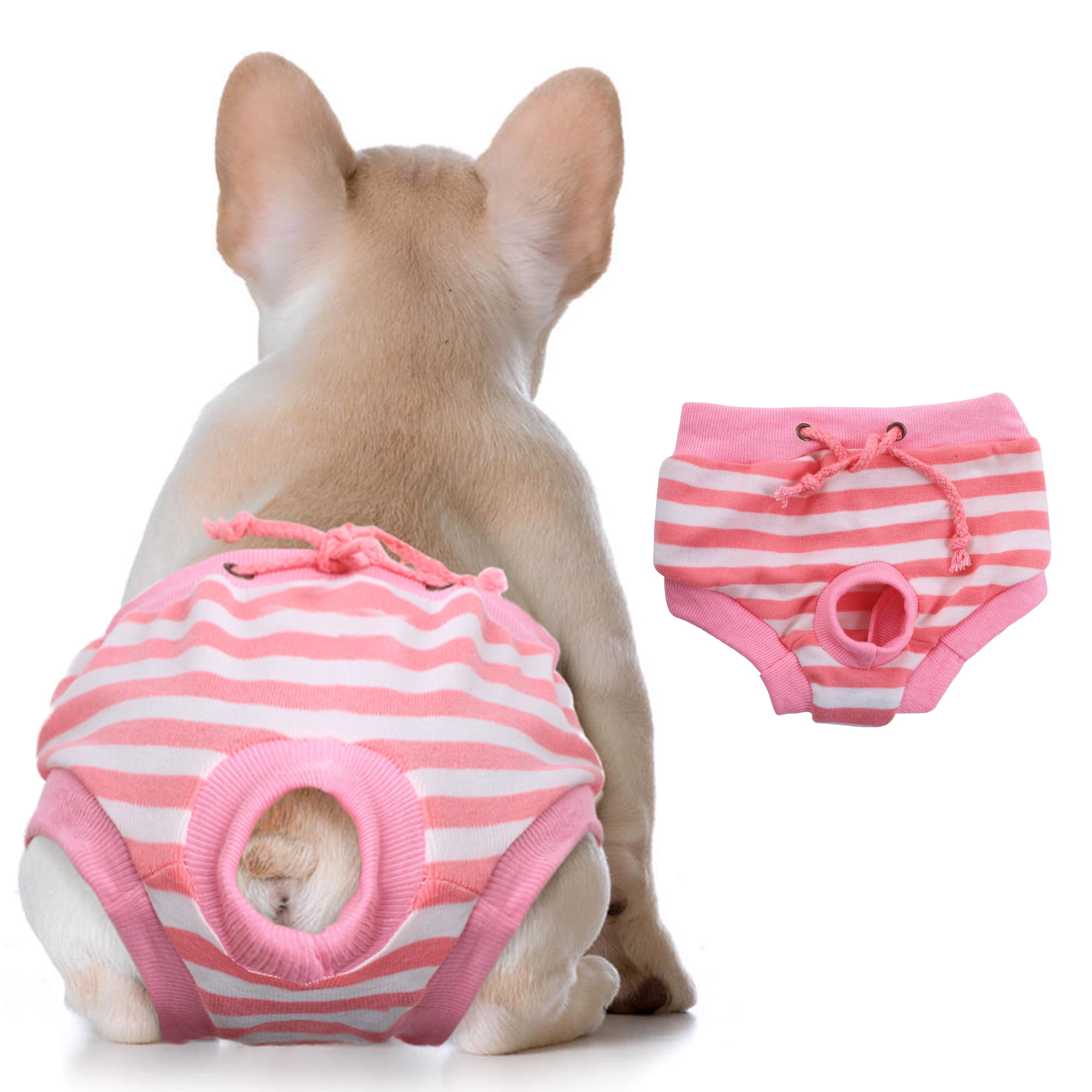 UEETEK Dog Diaper Pet Physiological Pants Washable Dog Sanitary Shorts Panties Menstruation Underwear Briefs 3 Pieces 