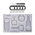 thumbnail image 1 of Molde De Abrebotellas De Silicona Molde De Sacacorchos De Resina De Cristal Cerveza Diy Molde De Epoxi Con Accesorio Para Llavero De Abrebotellas De Bricolaje Regalos Hechos A Mano matsuzay HA014921-00, 1 of 7