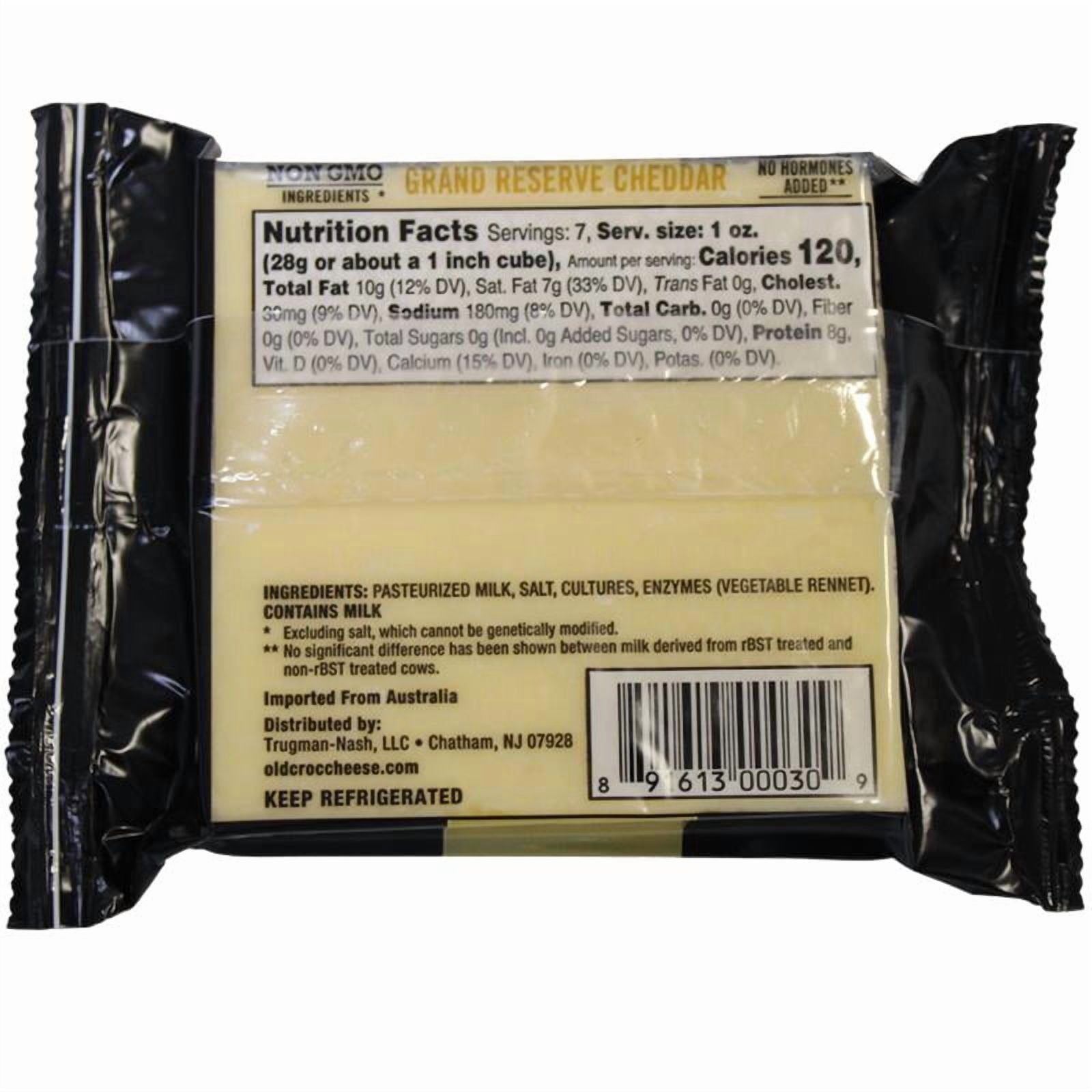 Old Croc Grand Reserve Cheddar Cheese, Plastic Wrapper, Refrigerated
