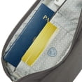 thumbnail image 4 of Riñonera Travelon Anti-Theft Essentials, color humo, 8” ancho x 4” alto x 1,75” profundidad, 4 of 5