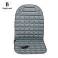thumbnail image 1 of Xingzhi Vehicle Heated Seat Cover 12V Universal Automotive Chair Heated Cushion, B Type, 154, Grey, Single Seat, 1 of 6