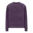thumbnail image 5 of Gytharion Men's Winter Sweatshirts Soft Comfy Long Sleeve Fleece Warm Sweatshirt Fall Solid Casual Crew Neck Pullover Top with Pocket, 5 of 8