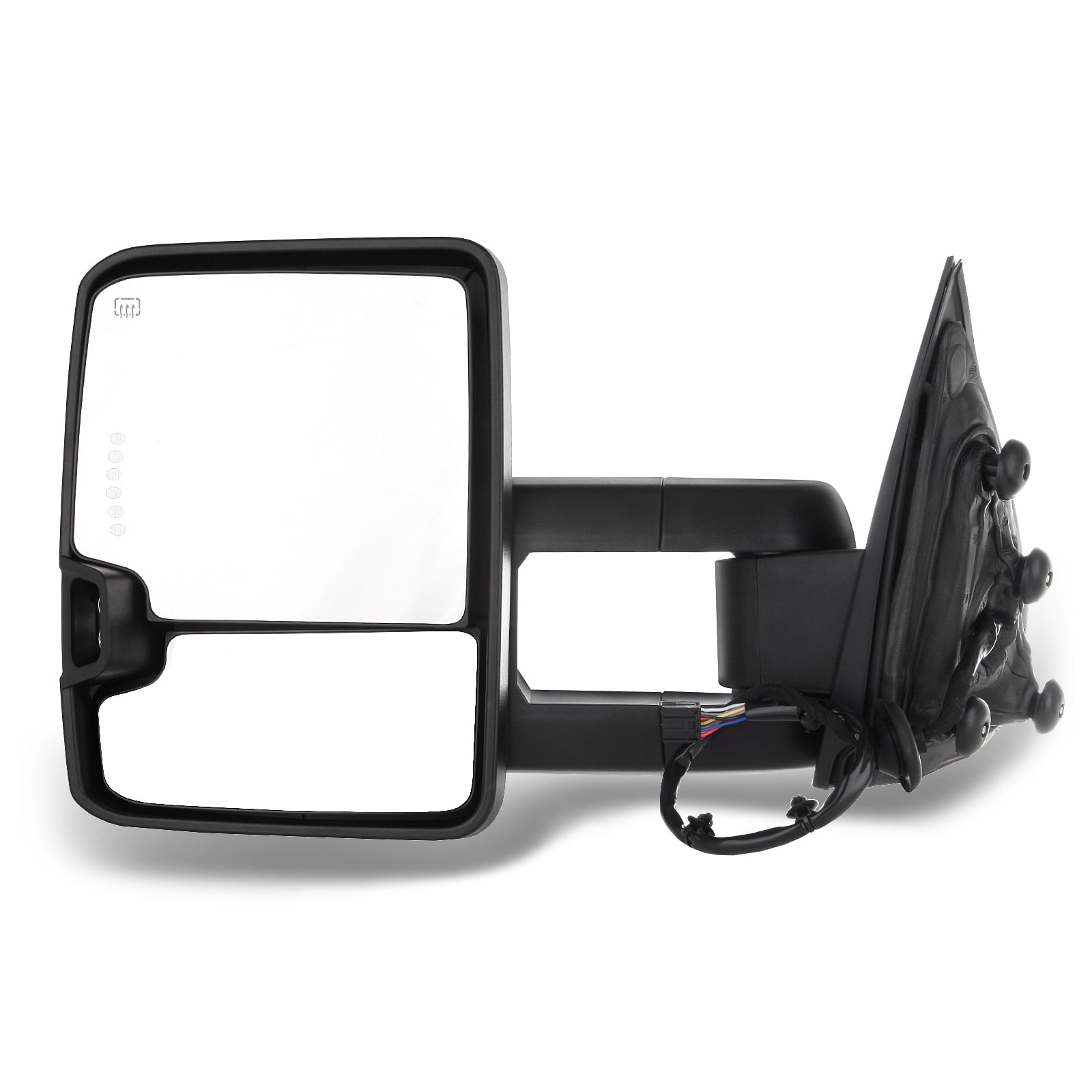 SCITOO 右側ビューミラー 2015 2016 2017 トヨタ カムリ パワーヒート ブラック スムーズ 交換用 エクステリア ミラー サイドミラー 5線 TO SCITOO 牽引ミラー 外装アクセサリー ミラー 2014-2018 シボレー用 GMC