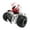 Red, variant on bxhwj Stunt Motorcycle Toy, 360 Rotating Colorful Light Stunt Motorcycle Toy, Universal Electric Tricycle Robot Bike with Music Lighting Tricks Action Toy Gift for Kids Boys