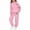 1#Pink183, variant on Byoo Toddler Girls Tracksuit Sets Bow Print Sweatshirt with Pocket Hoody Sweatshirt Sweatpants Outfit Active Child Sweatsuit Sets