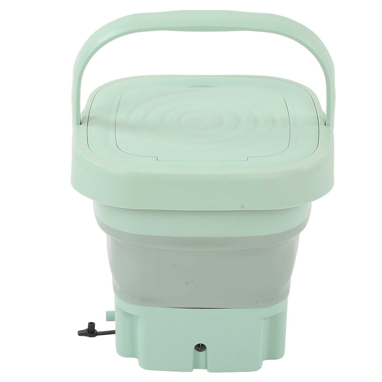 Yajisi Portable Foldable Washing Machine 8L Large Capacity Low Noise Mini Small Washer for Home Apartment Travel 100-240V Mint Green 12.2 x 12.2 x 8.6 inches / 31 x 31 x 22 cm