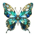 thumbnail image 2 of Uuiauoio Butterfly Suncatcher Acrylic Window Hangings Christmas Broken Glass Hologram Acrylic Suncatcher Wall Art Decor Window Hangings Home Gifts, for Home Porch Garden Indoor Outdoor Decoration, 2 of 7