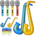 thumbnail image 1 of SHISUYAN 12Pcs Blow Up Saxophone Inflatable Design All Ages Dance Floor Props, 1 of 8