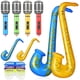 thumbnail image 1 of 12 Uds instrumentos inflables gafas accesorios de fiesta micrófono inflable saxofón micrófono inflable, 1 of 4