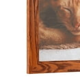 thumbnail image 3 of ArtToFrames 12x12 Inch Honey Picture Frame, This Brown Wood Poster Frame is Great for Your Art or Photos, Comes with Regular Glass (4104), 3 of 7