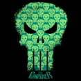 thumbnail image 2 of Mens Marvel: The Punisher Green Collage Logo T Shirt, 2 of 5
