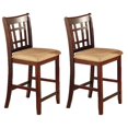 thumbnail image 1 of Coaster Home Furnishings Lavon 24 Inch Hardwood Bar Stool, Tan & Brown (Pair), 1 of 4