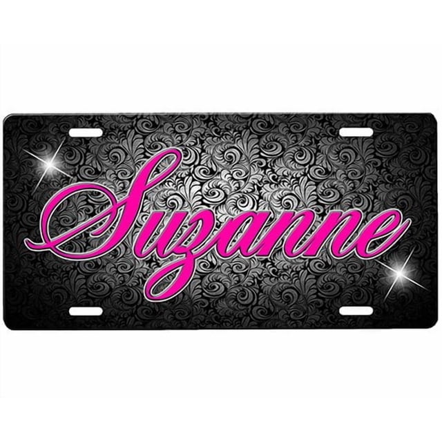onestopairbrushshop Personalized Front Novelty Car Tag Sign