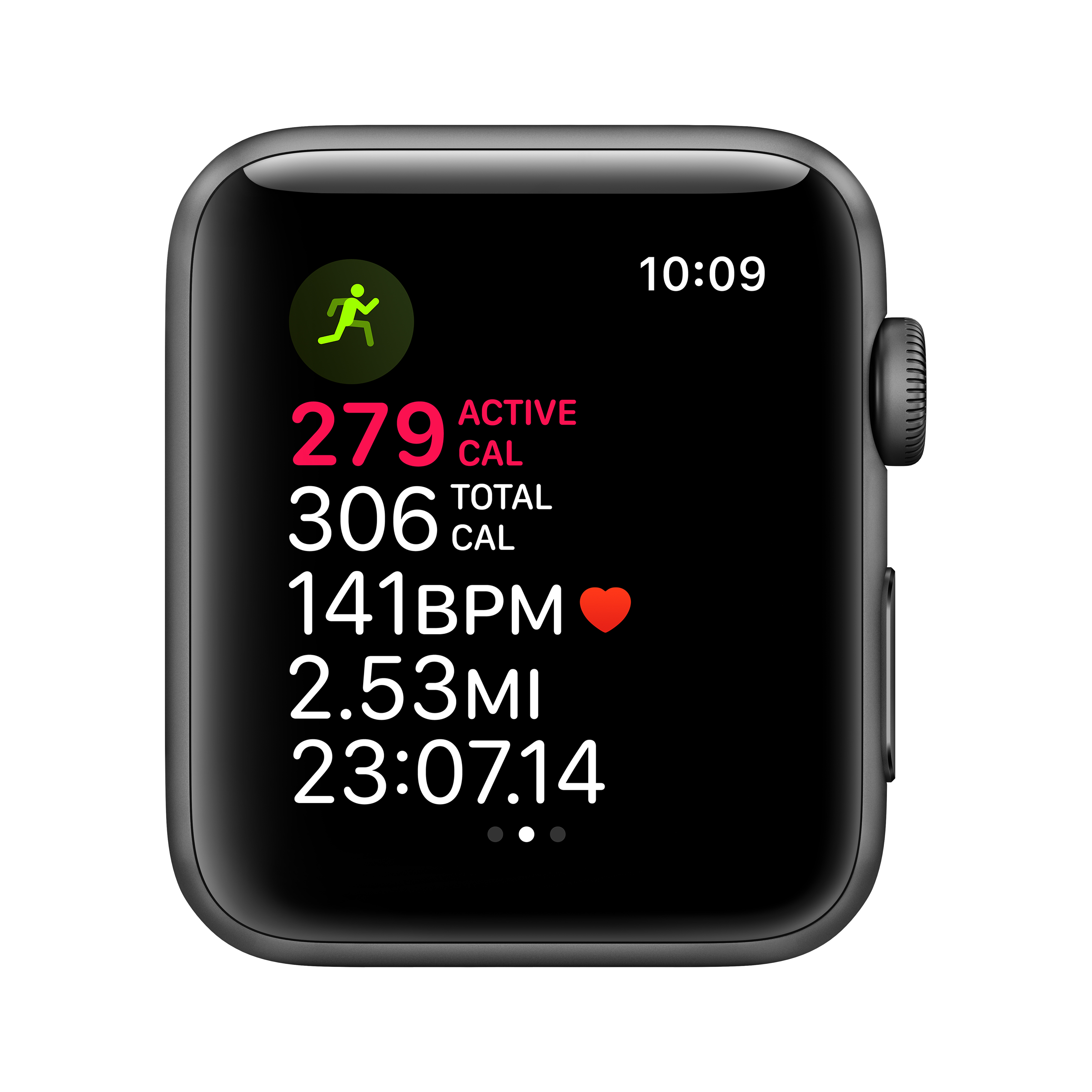 Apple Watch Series 3 GPS Space Gray - 42mm - Black Sport Band - image 3 of 6