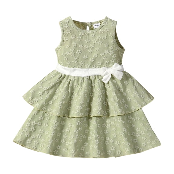 Vedolay Summer Dresses One Size and Toddler Girls Short Sleeve Casual Dresses,A 2-3 Years
