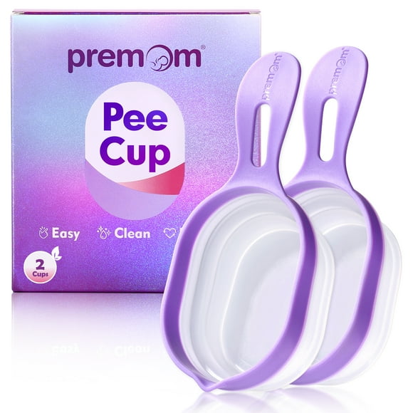 Premom 2 Pack Collapsible Urine Cups for Ovulation & Pregnancy Tests