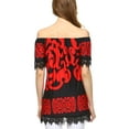thumbnail image 4 of Women's Printed Off the Shoulder Top, 4 of 4