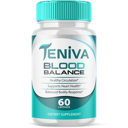 Teniva Blood Balance Support Pills Advanced Formula Vitamin Supplement 60 Capsules