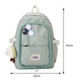 thumbnail image 3 of Bolsa Mochila Mujer Moda Gran Capacidad Mochilas Escolares Nylon para Vacaciones (Verde) Sywqhk Para Estrenar, 3 of 9