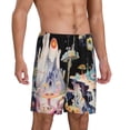 thumbnail image 2 of Vsdgher Short de Pyjama Imprimé Champignon Mignon pour Hommes Bas de Pyjama Léger avec Poches-3TG, 2 of 6