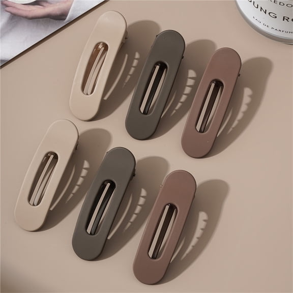 6pack Small Flat Hair Clips for Women Lay Down Clips for Thin Hair Accessories Simple daily accessories