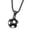 1Black and white, variant on Soccer Ball Necklace Football Pendant Necklace for Men 3D Sport Fan Player Jewelry Gifts for Christmas Father's Day