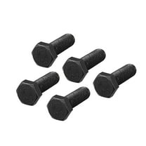 M12x35mm Hex Bolts Left Hand Grade 12.9 Carbon Steel Black 5 Pack