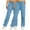 Light Blue, variant on Posijego Women's Sweatpants 2 Pack Solid Color Wide Leg Sweat Pants Baggy Casual Lounge Pants with Pockets