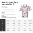 thumbnail image 6 of Lsque Lilies Flowers pattern Hawaiian Shirt for Men, Unisex Summer Beach Casual Short Sleeve Button Down Shirts-Small, 6 of 9
