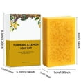 thumbnail image 3 of Turmeric and Lemon Soap Bar, Turmeric Soap Bar for Dark Spot Removal, Natural Turmeric Handmade Soap for Face and Body, Organic Use Skin Care Soaps, Deep Cleans the Skin and Provides Moisturizing, 3 of 9