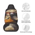 thumbnail image 4 of Honeii Modern Funny Duck Print Car Seat Cover,Car Interior Covers,Universal Fit Seat Protector, Compatible with Most Cars, SUVs, Trucks, and Vans, 4 of 5