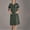 Army Green, variant on 2026 Women Housekeeping Maid Uniform Dress Button Down Scrub Dresses Short Sleeve Loose Dresses with Pockets Women's V-Neck Medical Uniforms with Front Buttons Army Green XXL