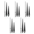 thumbnail image 1 of Clock Movement Mechanism, Non Ticking Hands, Replacement Clock Hands Kit Made of Aluminum, DIY Clock Parts Replacement for Clock Repair, 5 Sets of Black, 1 of 7