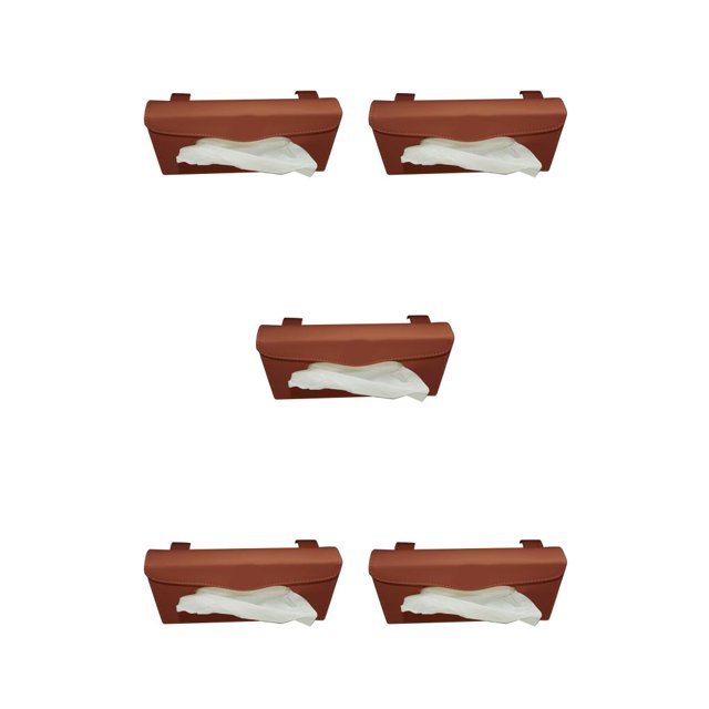 Billuyoard Caja de almacenamiento de pañuelos para parasol de coche, caja de decoración Universal, organizador, servilletero, impermeable, Type2 NO2