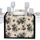 thumbnail image 1 of Camino de mesa con ramas de agujas de pino de invierno, bufanda de mesa, decoración de plantas para el hogar y la cocina, decoraciones rústicas de arpillera para cenas y fiestas de granja, 1 of 5