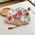 thumbnail image 4 of Wzzjkit Folding Hand Fan With Colorful Classical Style Folding Fan for Party Dancing Wedding and Home Decoration, 4 of 6