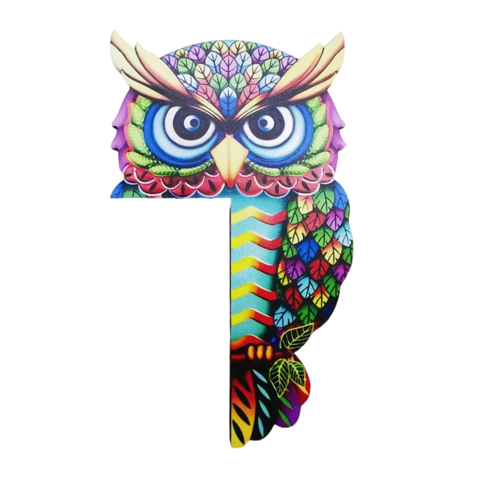 BadyminCSL Wooden Corner Door Plate, Door Frame Decoration, Owl Wooden