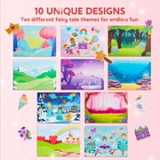 Joyfy Fashion Foil Art Kit for Kids, Mess Free Travel Toys with Foil Foam Stickers, Christmas Birthday Gift for Boys and Girls Ages 4 and Up