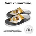thumbnail image 6 of Rateoe Bee Gnome With Sunflower Print Women's Men's Cotton Knit Slippers Lightweight Memory Foam Indoor House Shoes with Anti-Skid Sole-44/45, 6 of 7