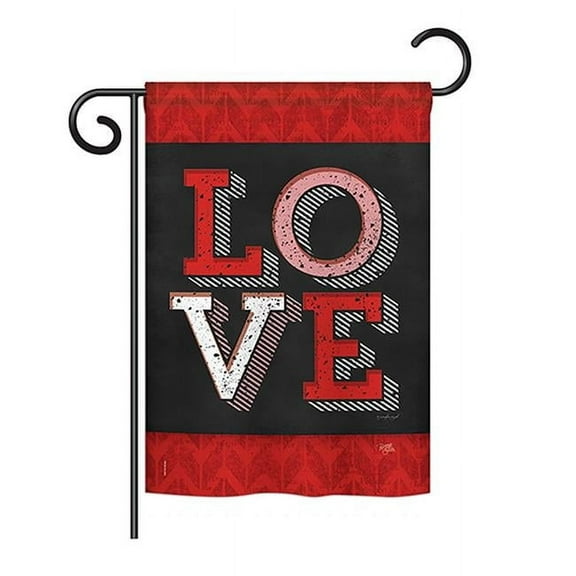 Breeze Decor BD-VA-G-101059-IP-BO-DS02-US Red Love Spring - Seasonal Valentines Impressions Decorative Vertical Garden Flag - 13 x 18.5 in.