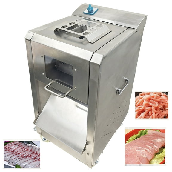 6MM Blade Vertical Meat Slicer Cutter Machine Stainless Steel Cutter Commercial Home 110V