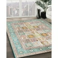 thumbnail image 2 of Ahgly Company Indoor Round Traditional Pale Silver Gray Area Rugs, 4' Round, 2 of 6