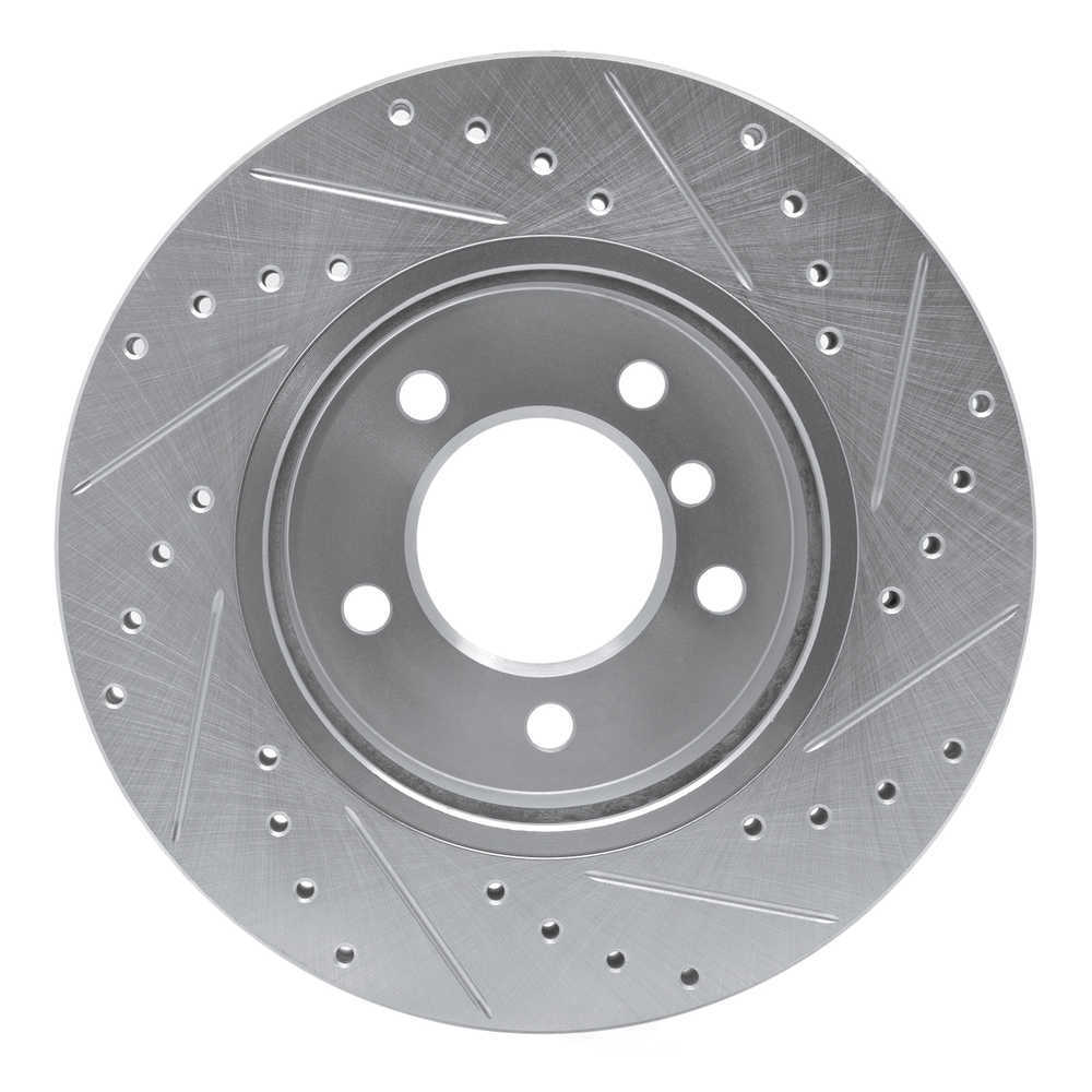 Dynamic Friction Company 631-31046L DFC Brake Rotor - Drilled And Slotted - Silver