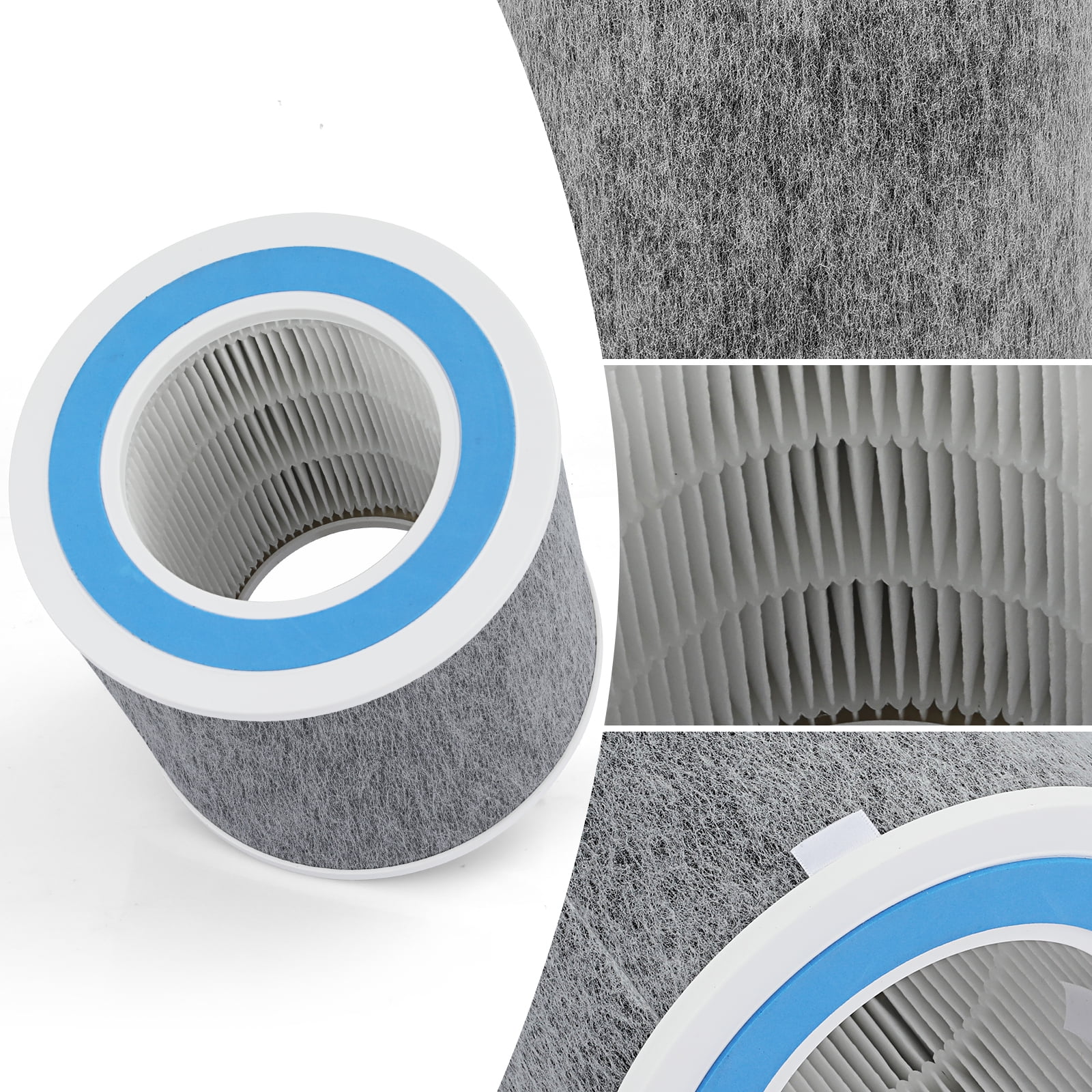 2 Pack Air Purifier Filter Replacement for Shark HP100 HP102 HP102PET - Clean Sense True HEPA Filters - Compare Part HE1FKPET HE1FKBAS HE1FKBASMB