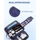 thumbnail image 4 of Neceser organizador de viaje WANDF, lona y piel, color azul, 4 of 8