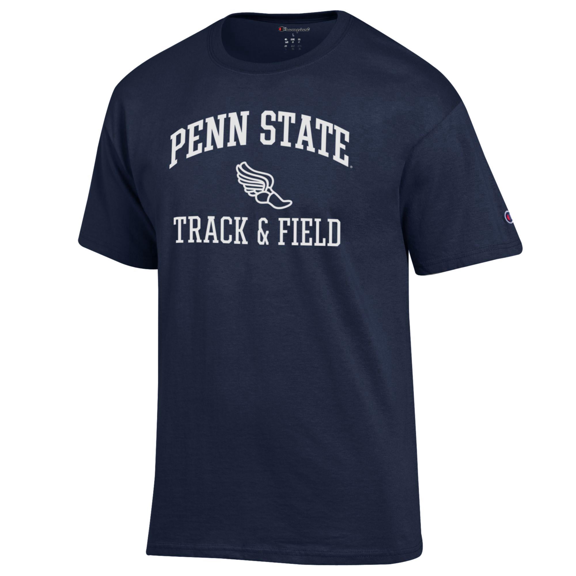 Men's Champion  Navy Penn State Nittany Lions Track & Field Icon T-Shirt