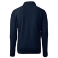 thumbnail image 3 of Men's Cutter & Buck  Navy Jacksonville Jumbo Shrimp Cascade Eco Sherpa Fleece Quarter-Zip Jacket, 3 of 3