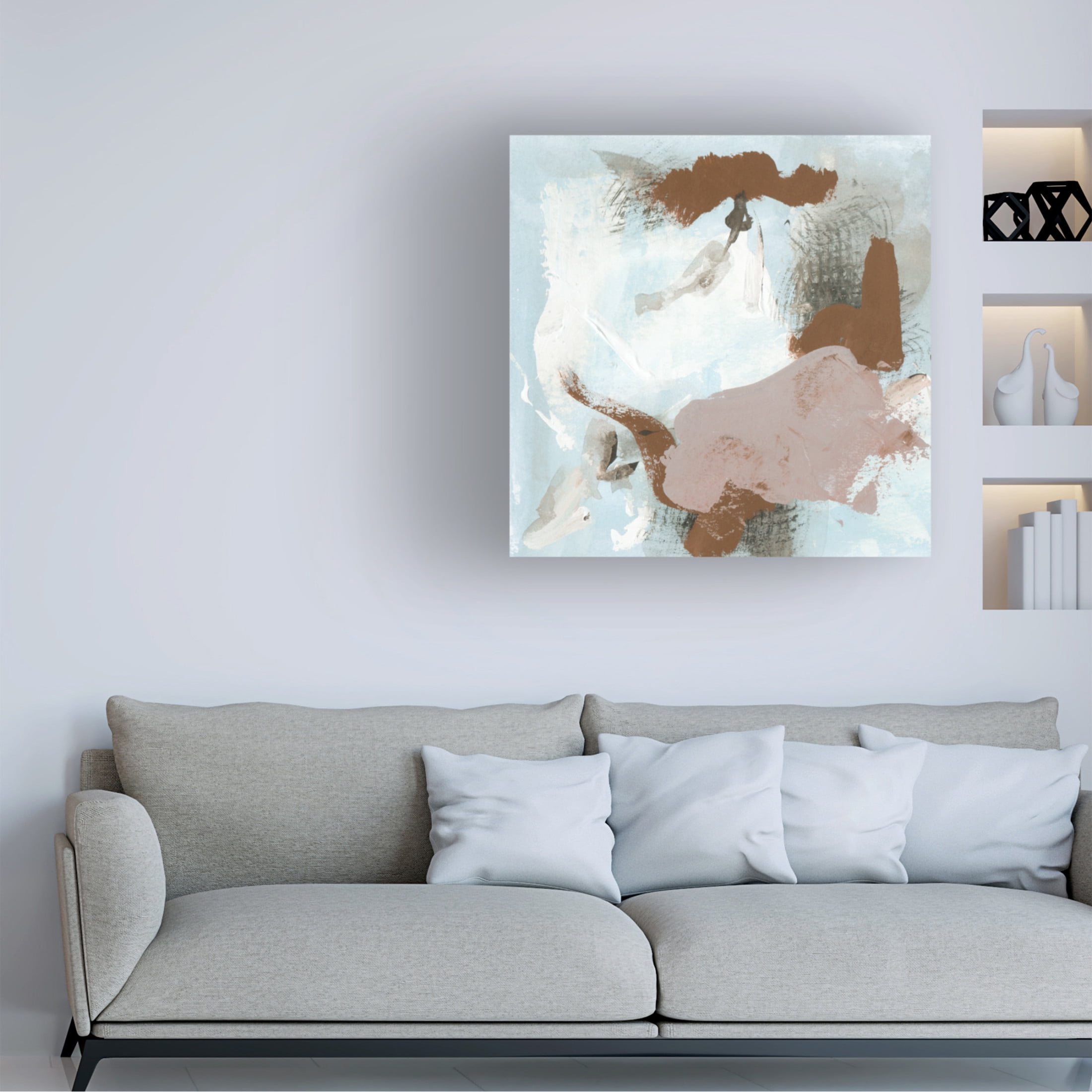 Canvas Wall Art - Melissa Wang 'Free as Air V' Wall Art for Living Room, Bedroom, or Office Décor by Trademark Fine Art - 14 x 14 Inches